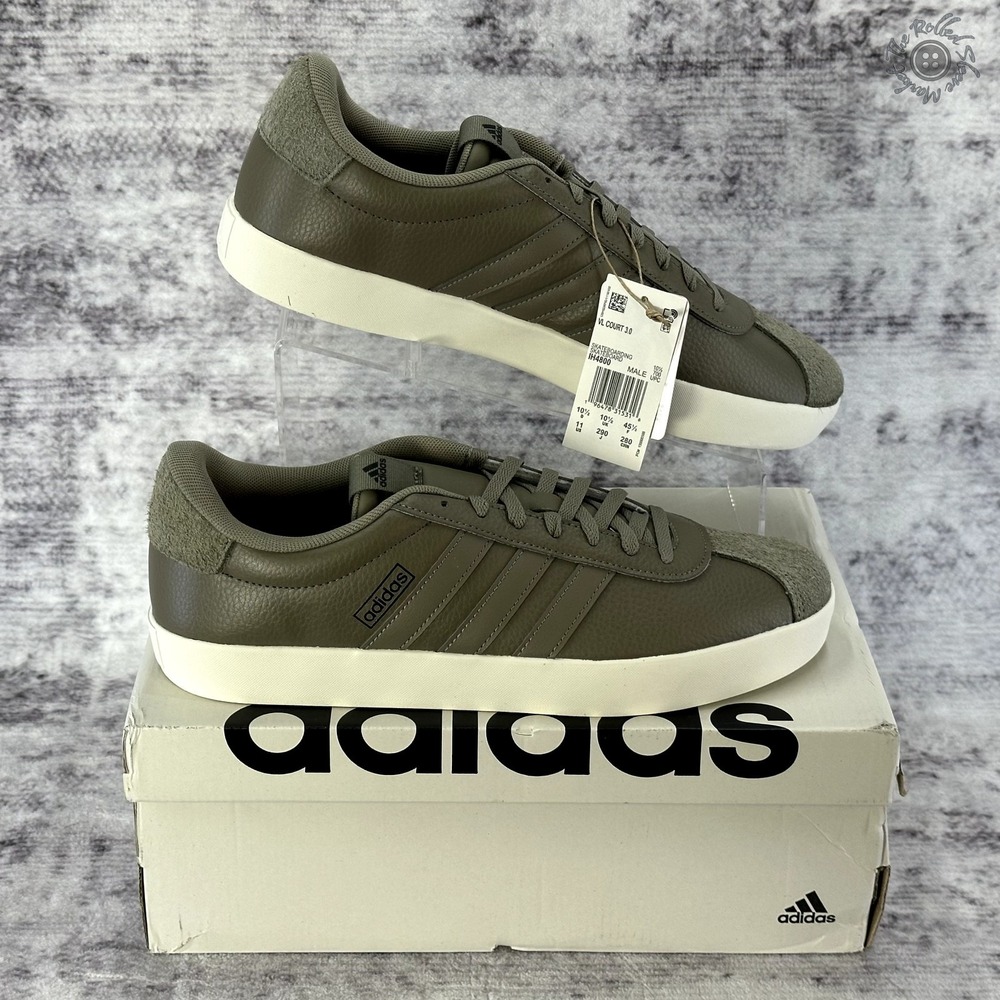 NIB Adidas VL Court 3.0 Brown Clay Grey Skateboard Shoes Men's Size‎ 11 - IH4800